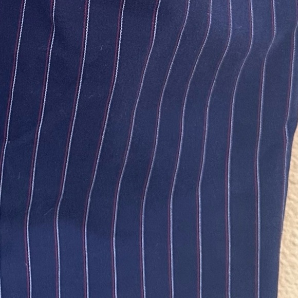Rag & Bone Navy “Simone” Snap Ankle Pants With Red/White Pinstripes Size 2 EUC - Picture 12 of 13